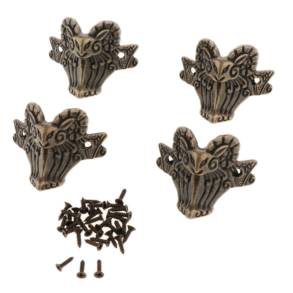 Wooden Jewelry Box Corner Protector Chest Trunk Case Edge Corner Protectors,