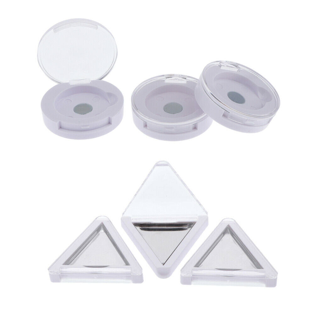 Eyeshadow Case Blush Lip Gloss Pressed Powder Lipstick Box Container White