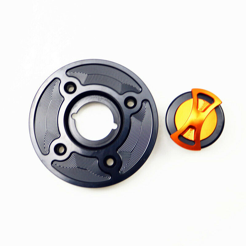 Motorcycle Orange Gas Tank Fuel Tank Cap For Kawasaki Z900 Z650 Z400 Ninja 400