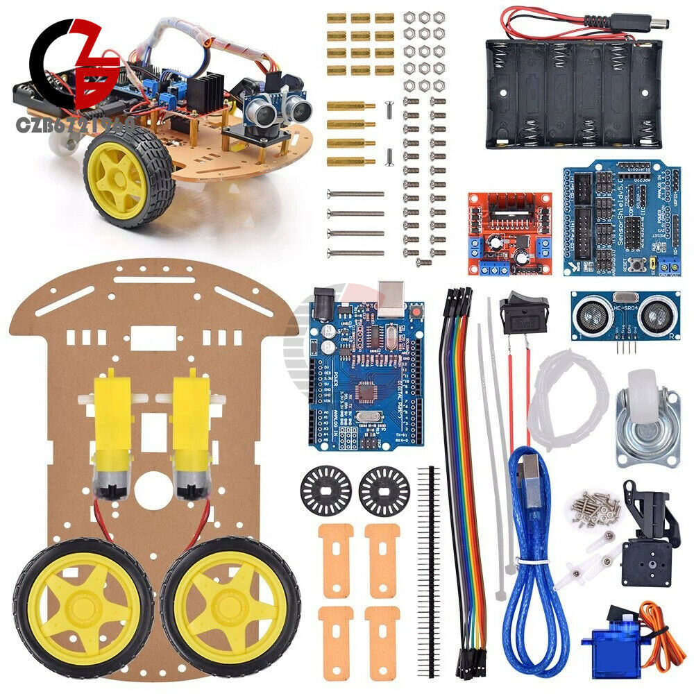 Avoidance tracking Motor Smart Robot Car Chassis Kit Speed Encoder Ultrasonic