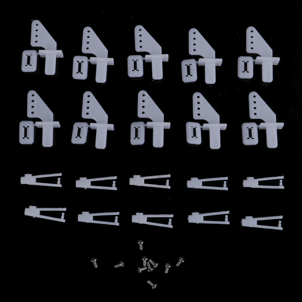 10 sets medium lock on nylon control horn and clevis 21mm set rud .l8
