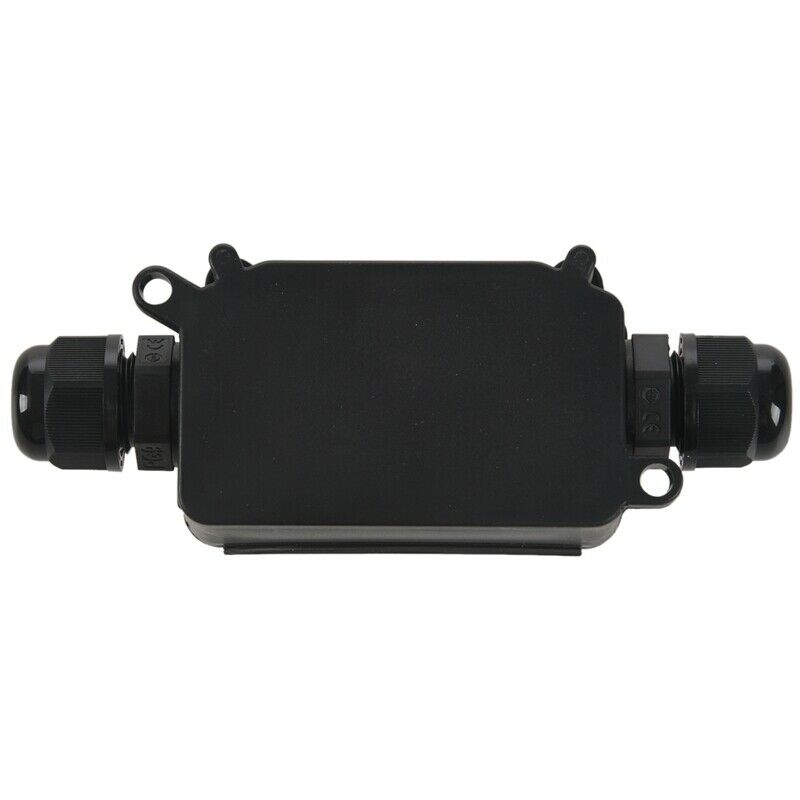 IP66 Waterproof Outdoor 2 Cable PG9 Black Plastic Connector Gland Electrical JX2
