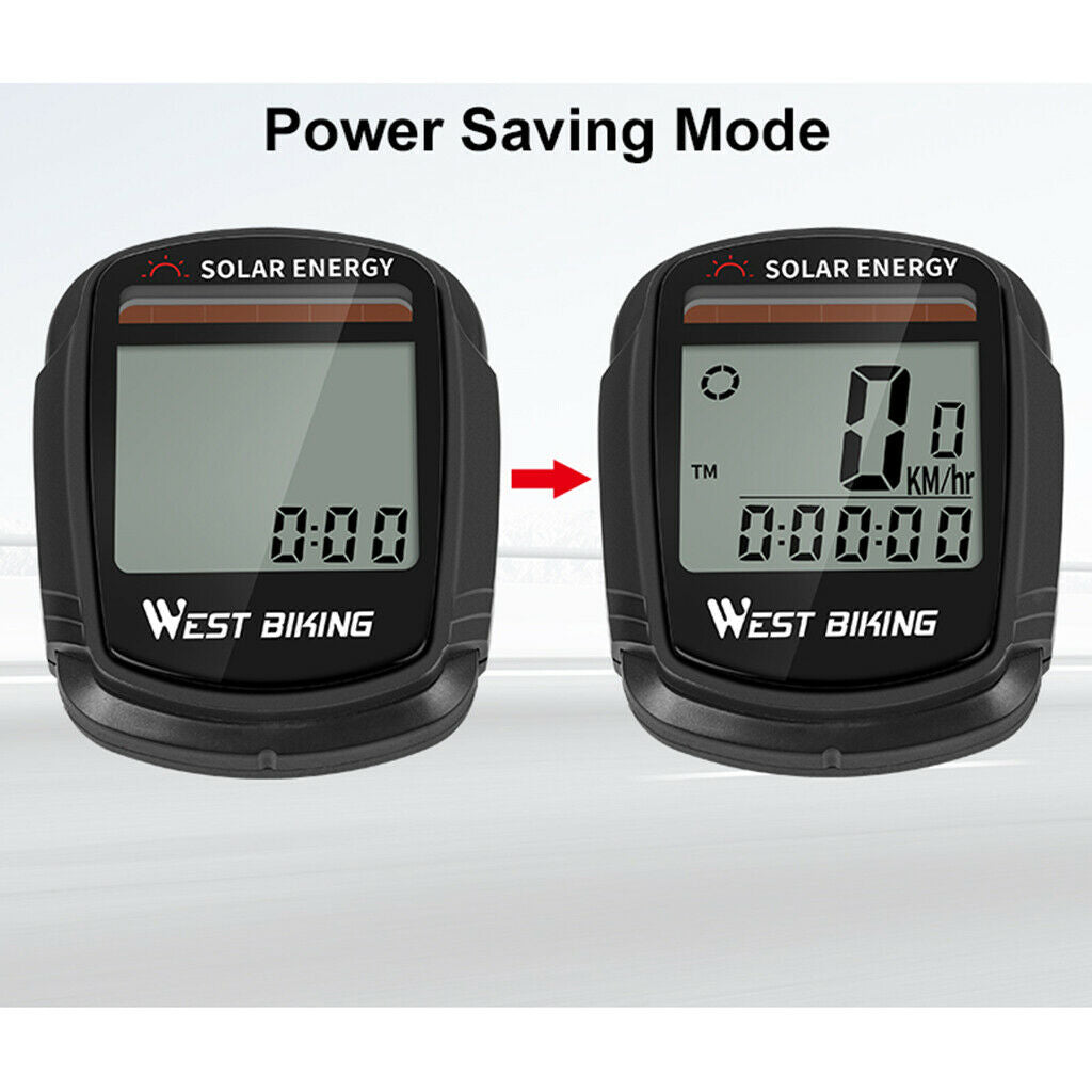 Wireless Bike Computer Odometer Auto Wake-up Multifunction Cycling Computers