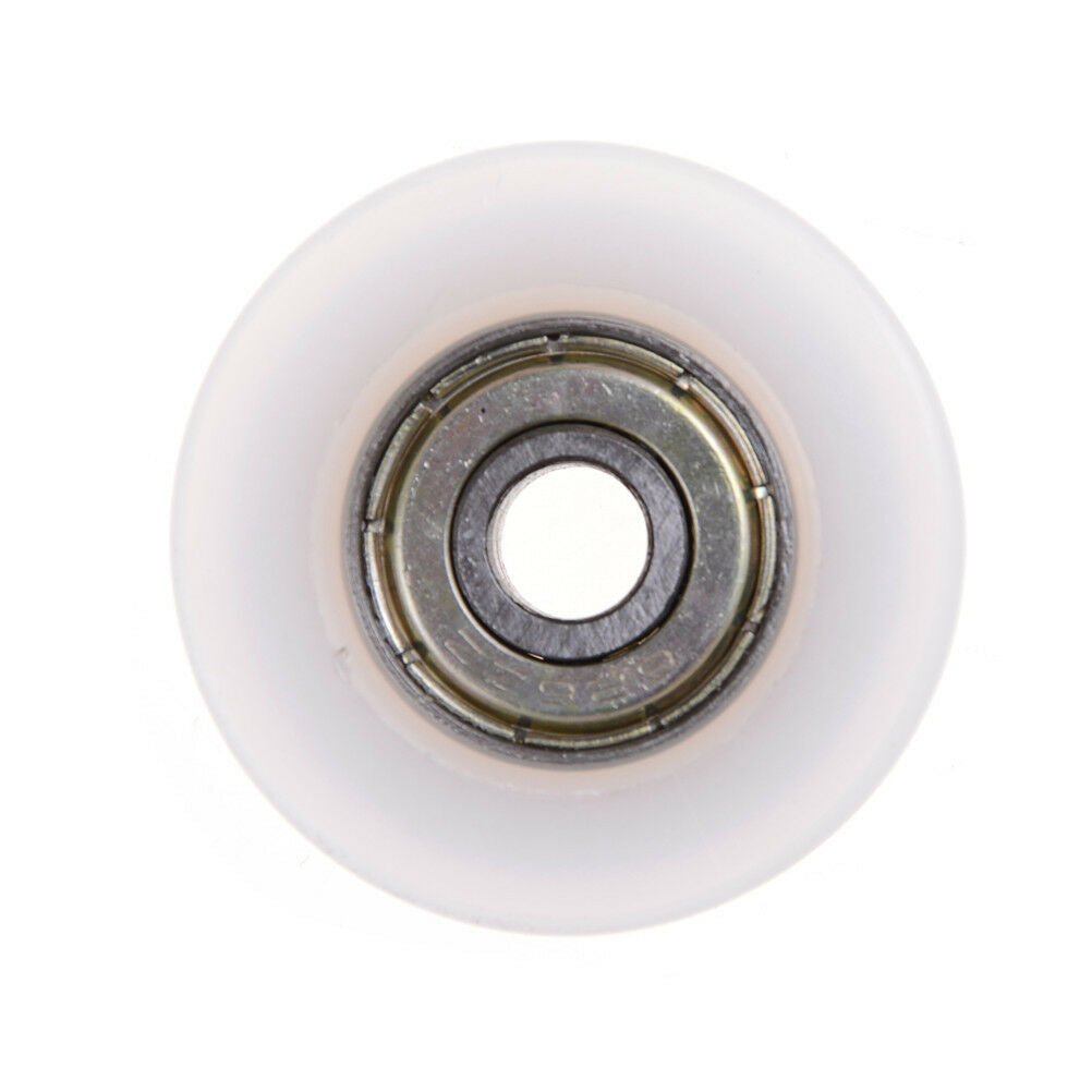 New 6*30*10mm U Groove Metal Shield Nylon Pulley Wheels Roller Ball Bearings LQ