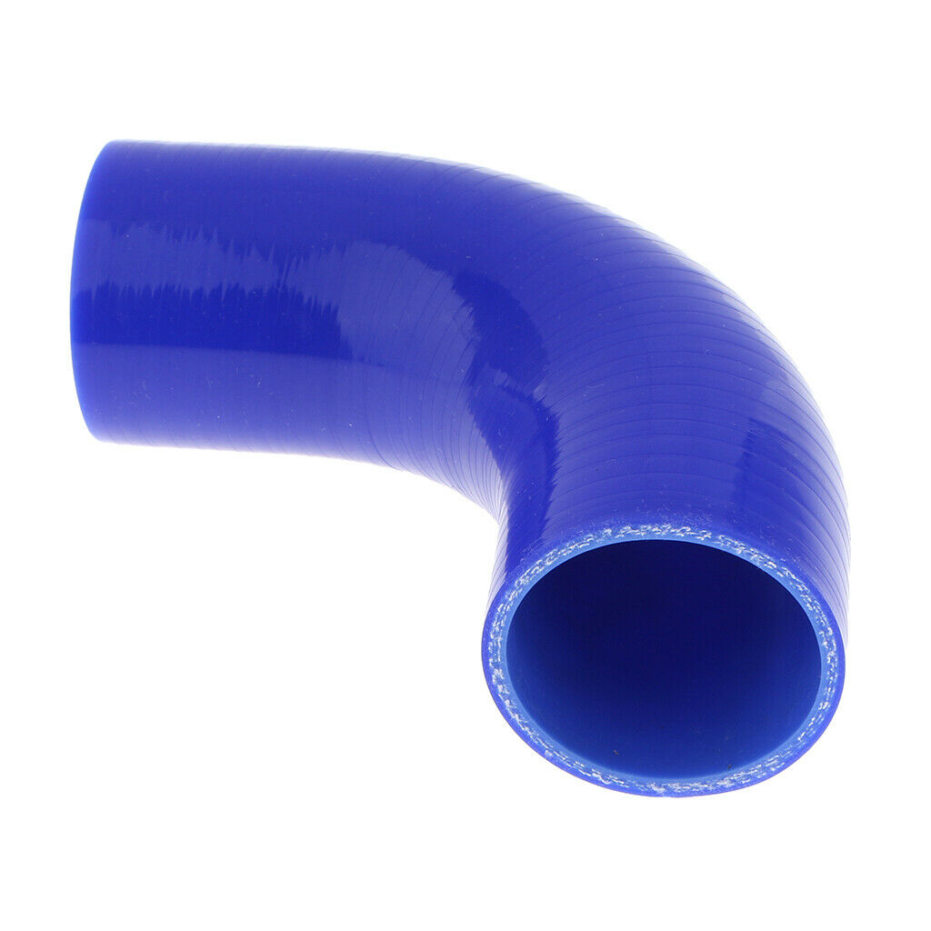 50mm 90 Degree 4 ply Silicone Elbows Turbo Hose Racing Coupler Pipe Blue