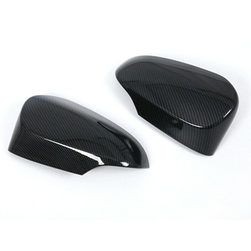 2PC Car Rear View Mirror Shell Cover Carbon Fiber Style Decor Fit For C-HR 16-18