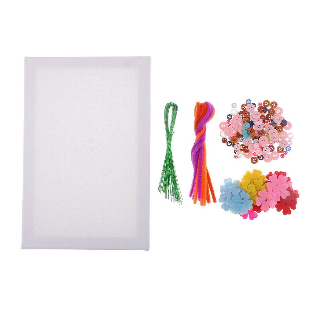 1 Set Felt Bouquets Kit Hand Crafts Materials Package for Children Flower 4