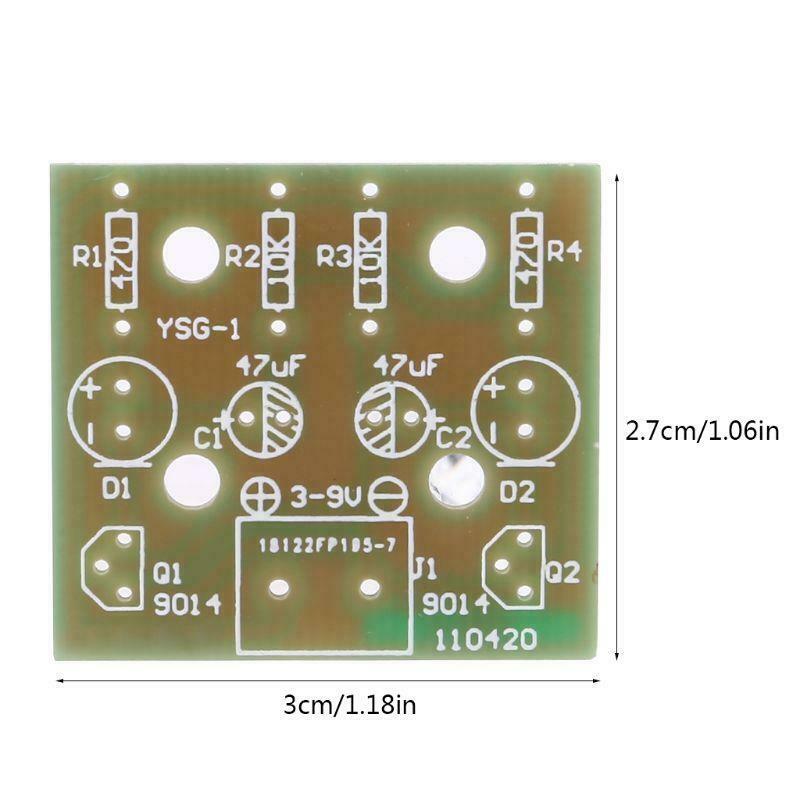 1Set Electronic DIY Making Kits Flashing Lamp Electronic Circuit Board Parts