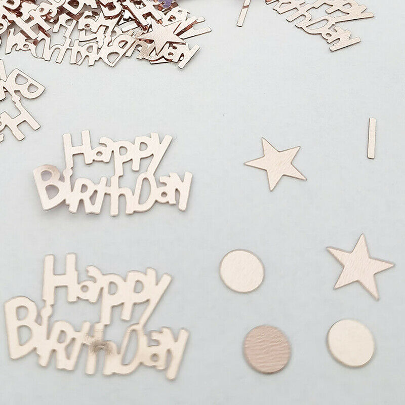 10g Birthday Decoration Sequins Birthday Party Supplies Confetti Rose GoldBDAU