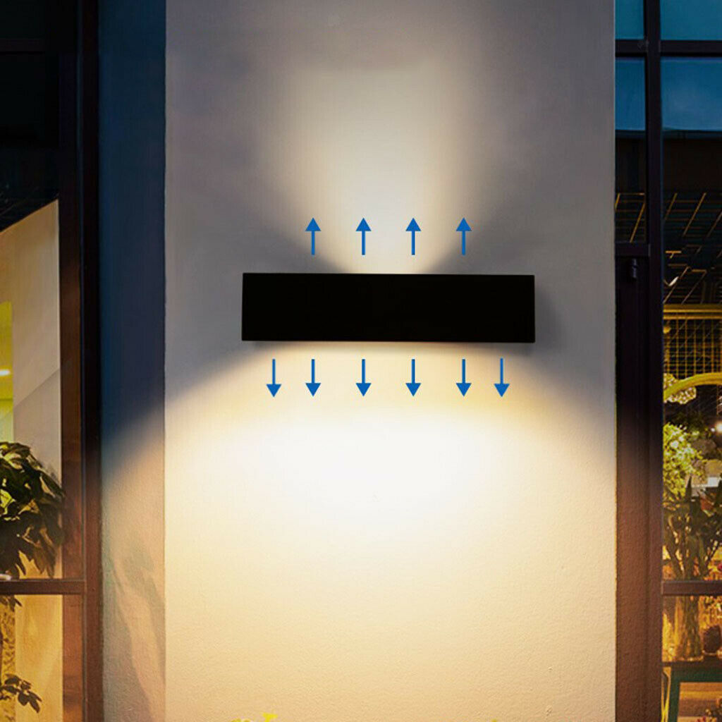 Waterproof Wall Lamp Solar Lights Color Changing Wall Sconces Stairway Decor
