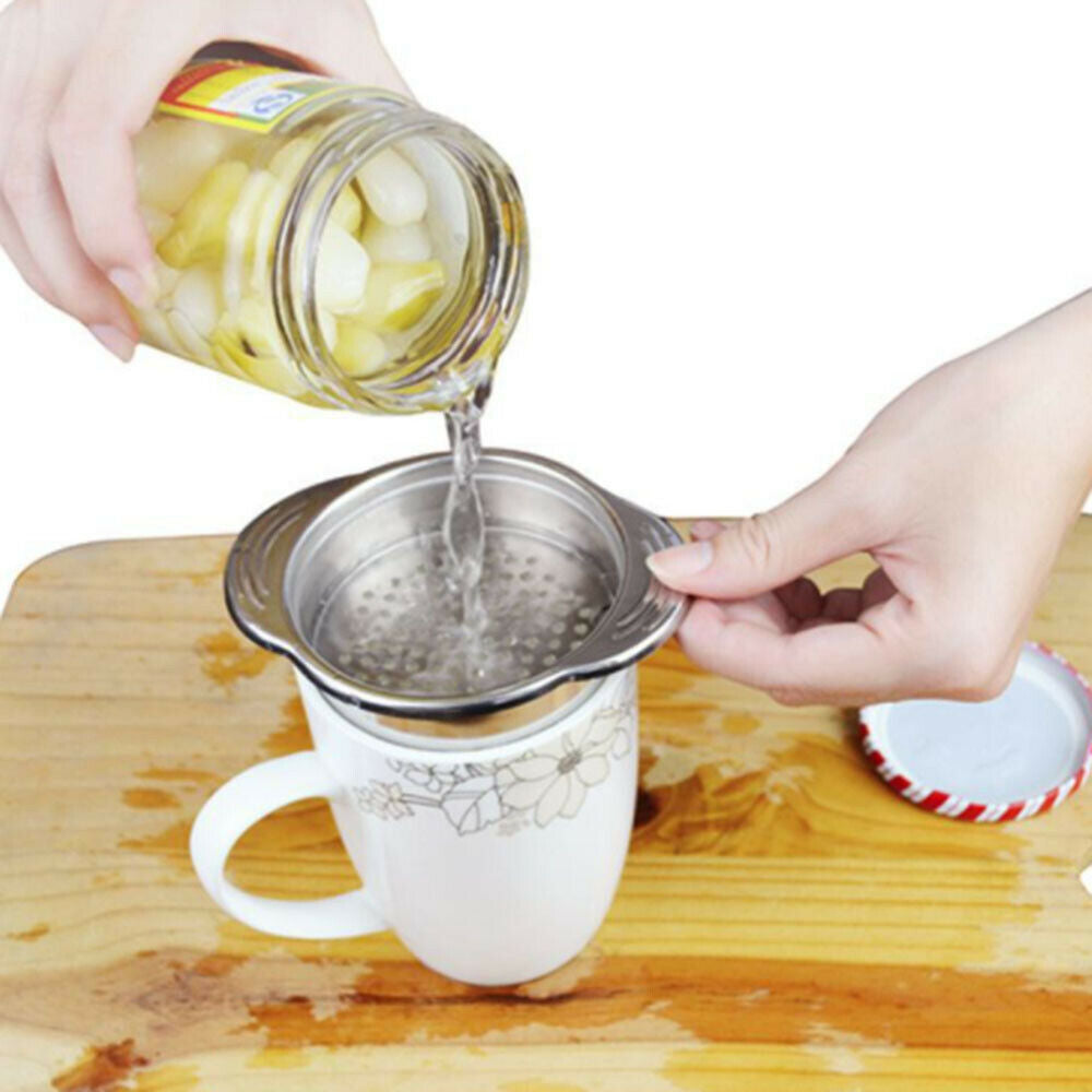 Stainless Steel Food Can Strainer Sieve Lid Oil Drainer Remover  Kichen Drainer