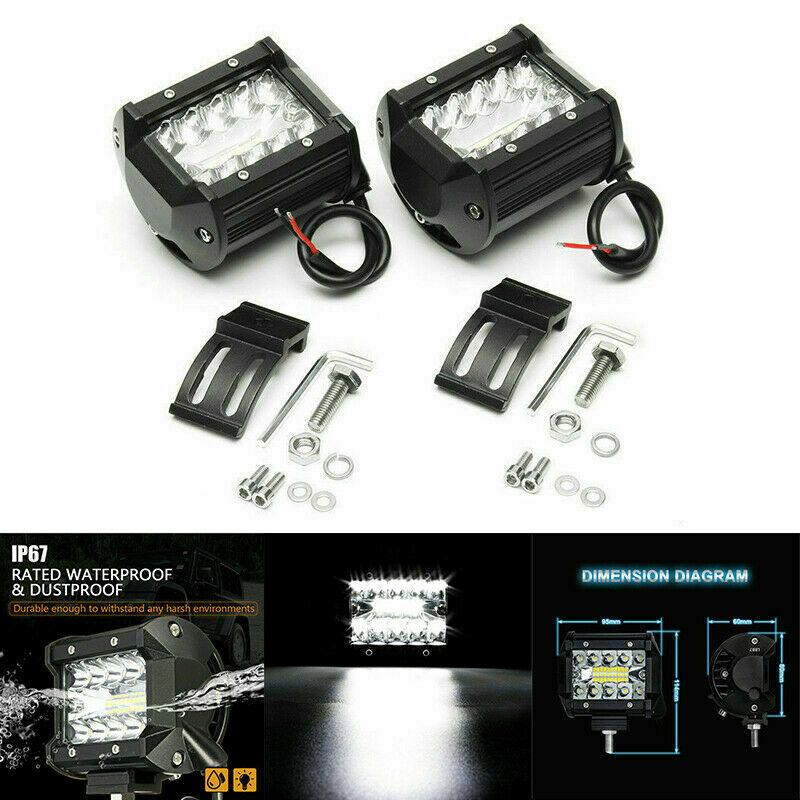 1pc 4 inch LED Work Light Bar Flood Spot Beam Offroad 4WD SUV Driving Fog Lamp