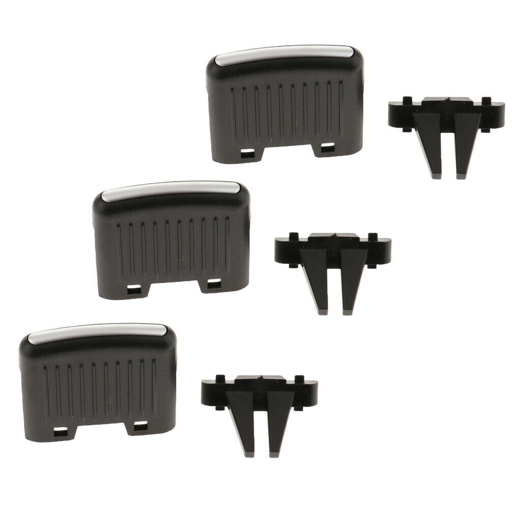 Pack of 3 Air Vent Outlet Tab Clip Air Conditioning Vent Replacement Tab for VW