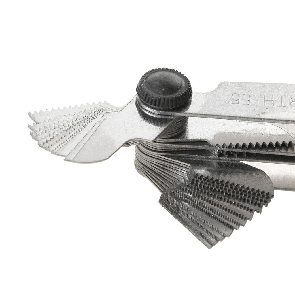 Whitworth Metric 55 60 Degree American Thread Pitch Gage Stainless Steel