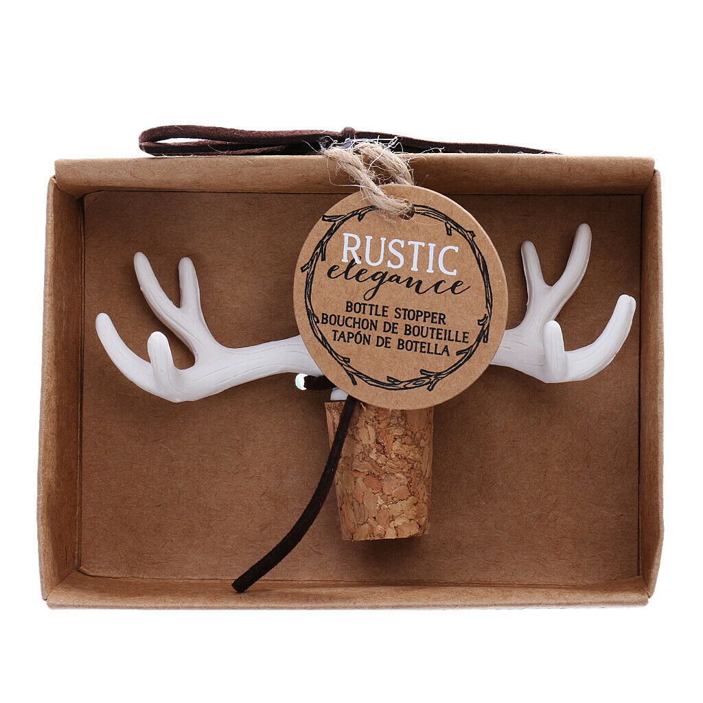 Deer Antler Christmas Red Wine Champagne Bottle Cork Stopper Party Supplies