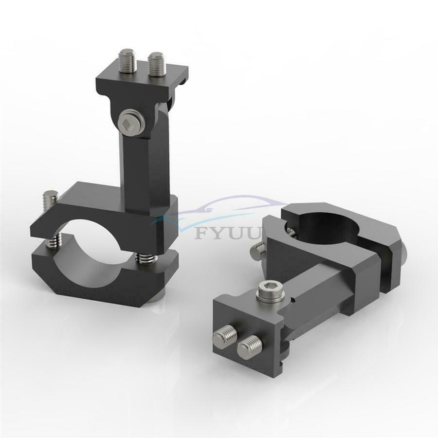 20-26MM Adjustable Motorcycle CNC Aluminum Handle Spotlight Shift Clamp Black