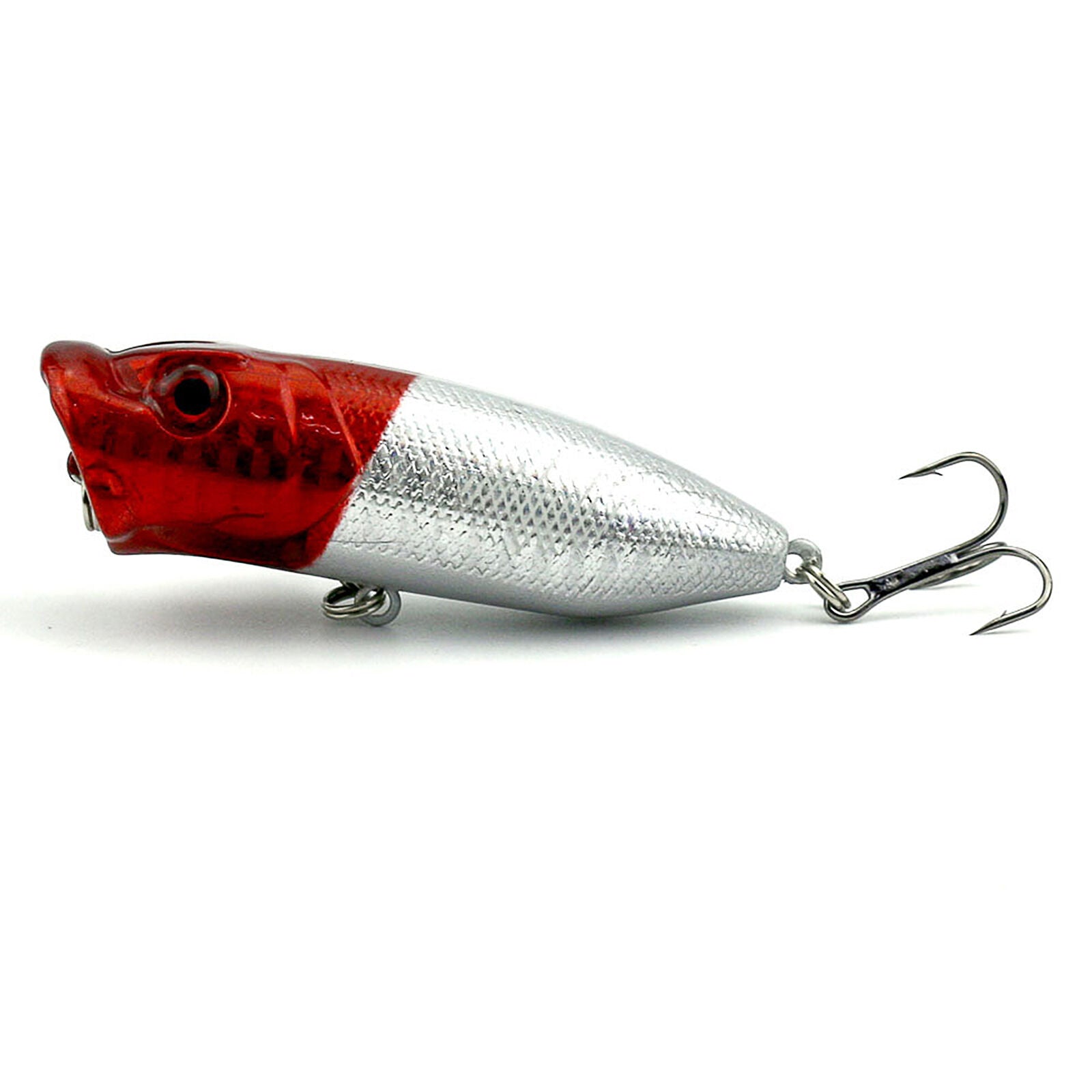 6.5cm 5pcs Topwater Popper Minnow Freshwater Fishing Lures Bass Bait Tackle Hook