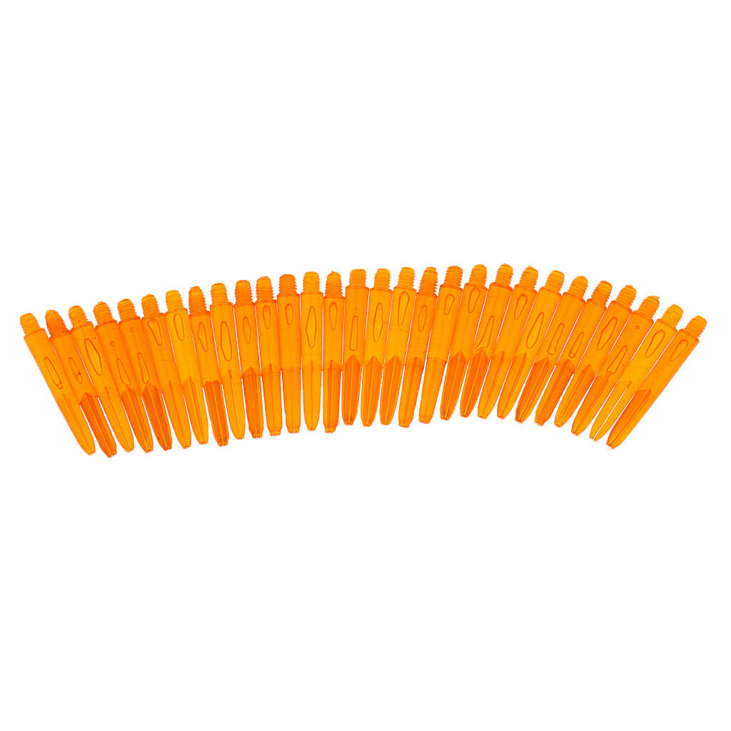 60Pcs 2BA Thread Plastic  Stems Shafts Soft Tip Darts Green & Orange