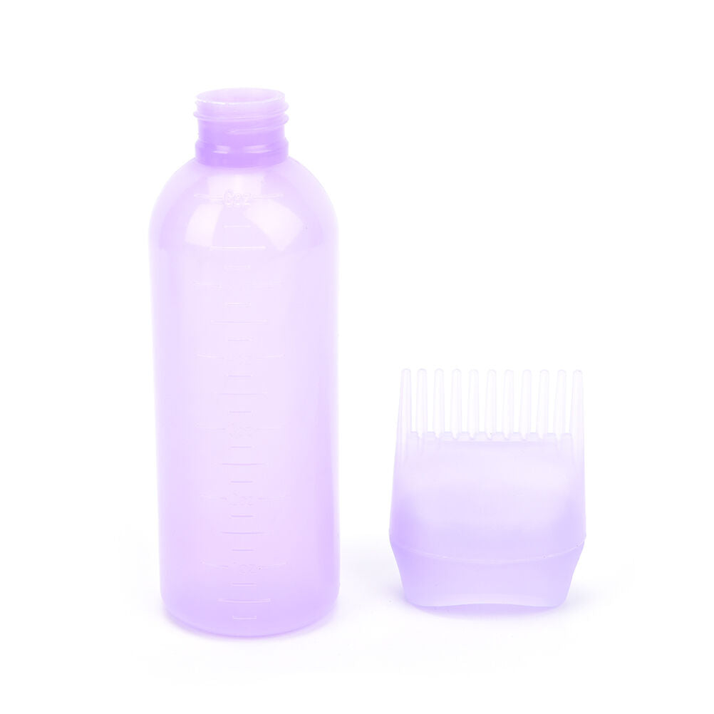 120ML Hair Dye Bottle Applicator Comb Dispensing Salon Hair Coloring Dyeing SJ