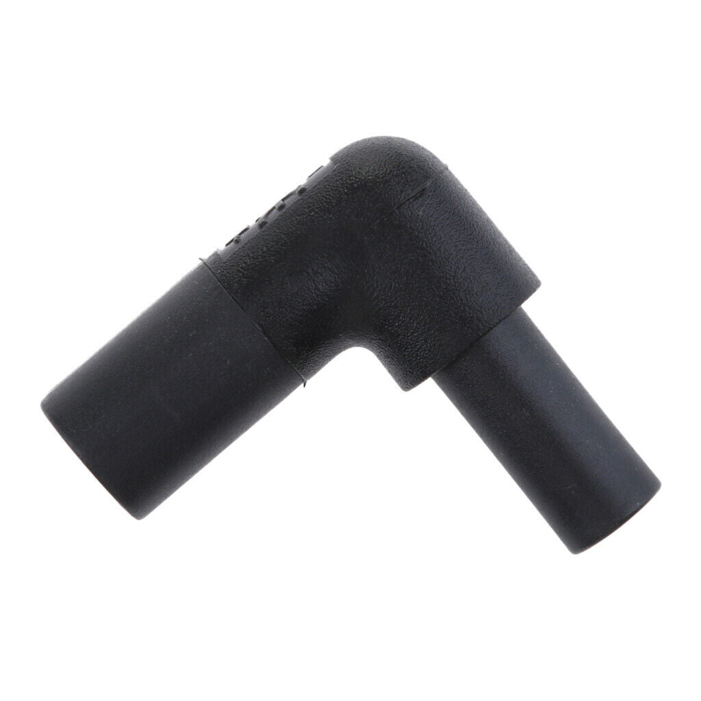 IEC320 C8 to C7 90 degree upward angled right angle AC power adapter.