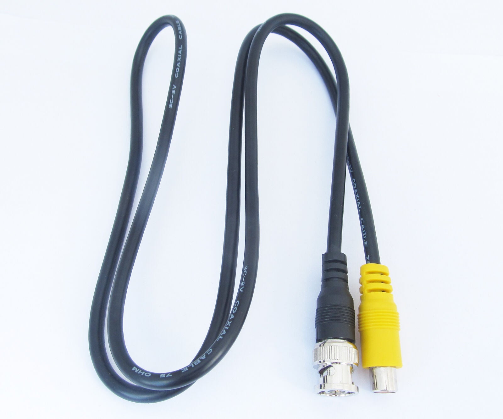 5pcs 3Ft 1M Coax Jumper Test Cable BNC Male to RCA Female Phono for CCTV Cameras