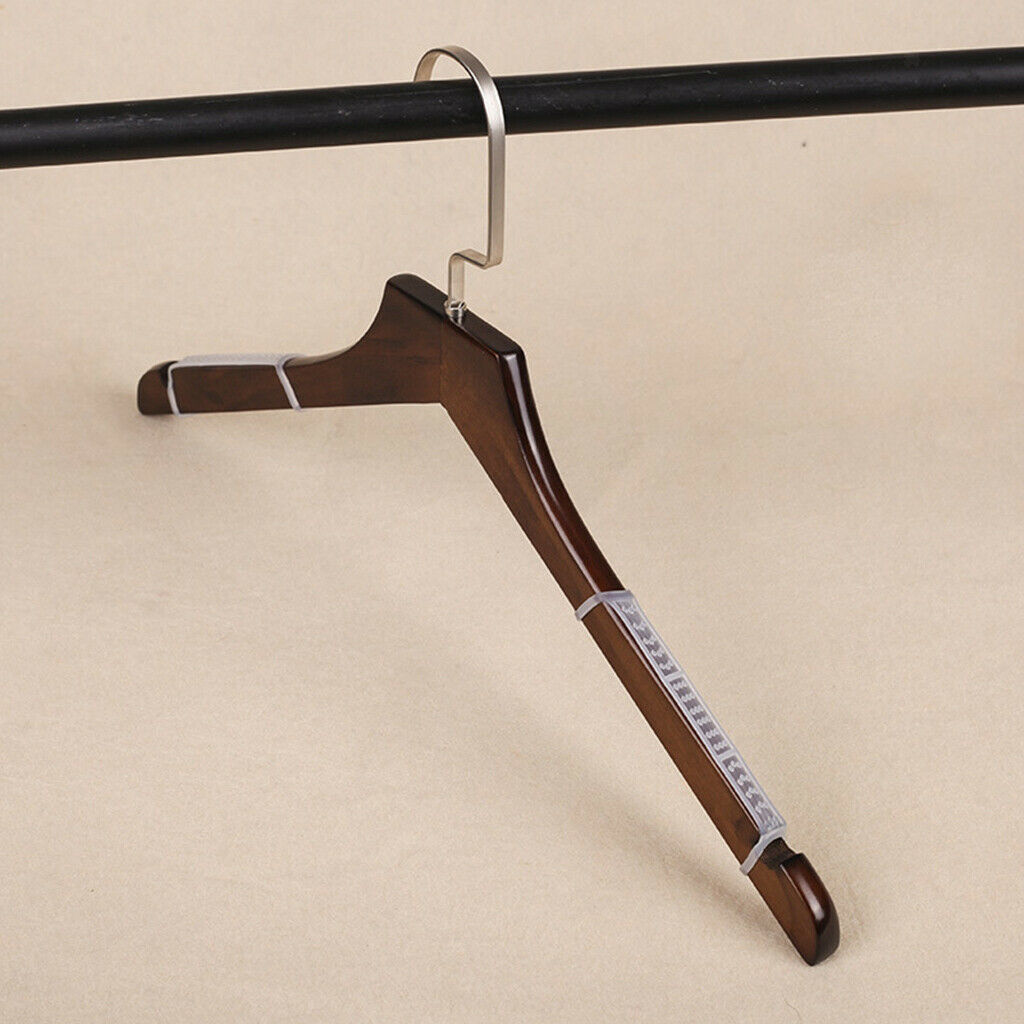 100 Pack Practical Anti-Slip Hanger Grips Clothing Hanger Shoulder Strips