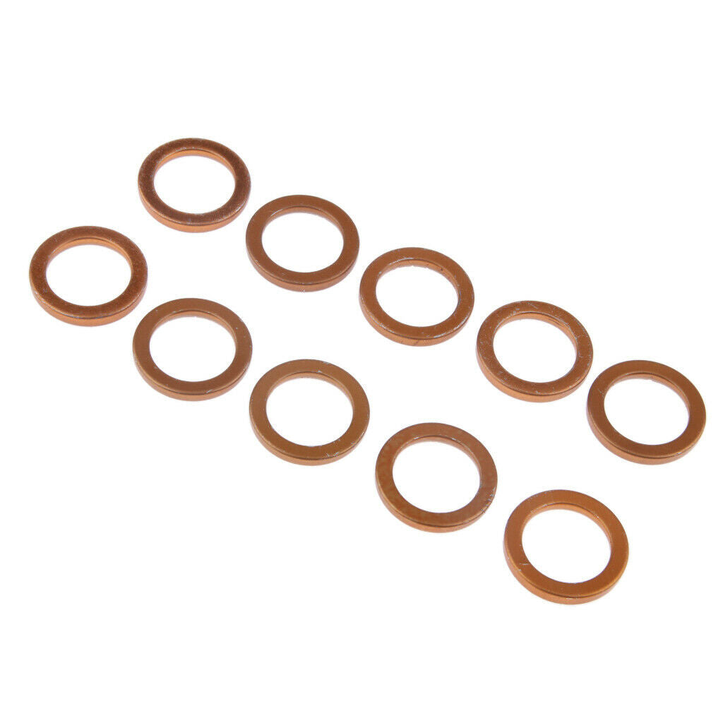 10x Brass Motorcycle Exhaust Pipe Gaskets For GY6 50cc 110cc 150cc Scooters