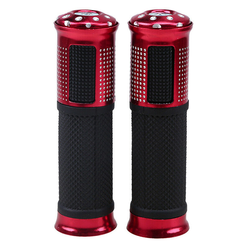 Pair Motorcycle 7/8" Hand Grips Handle Bar Rubber Gel For YAMAHA Suzuki BMW