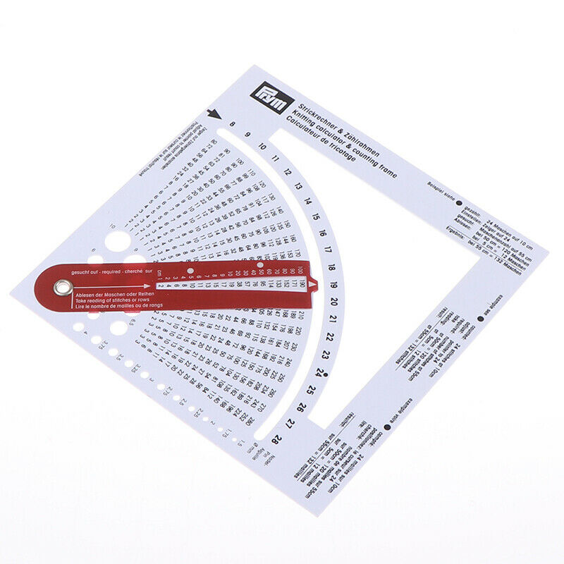 Knitting Gauge Converter Knitting Calculator Counting Sewing DIY Accessor.l8