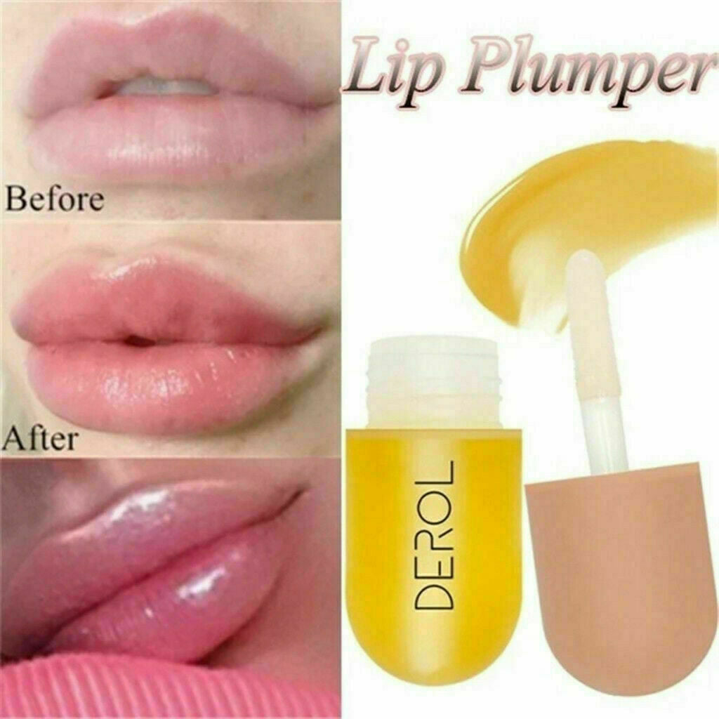 2x Plant Extracts Plumping Lip Serum Day & Night TOP Lip Plump Enhancer Makeup