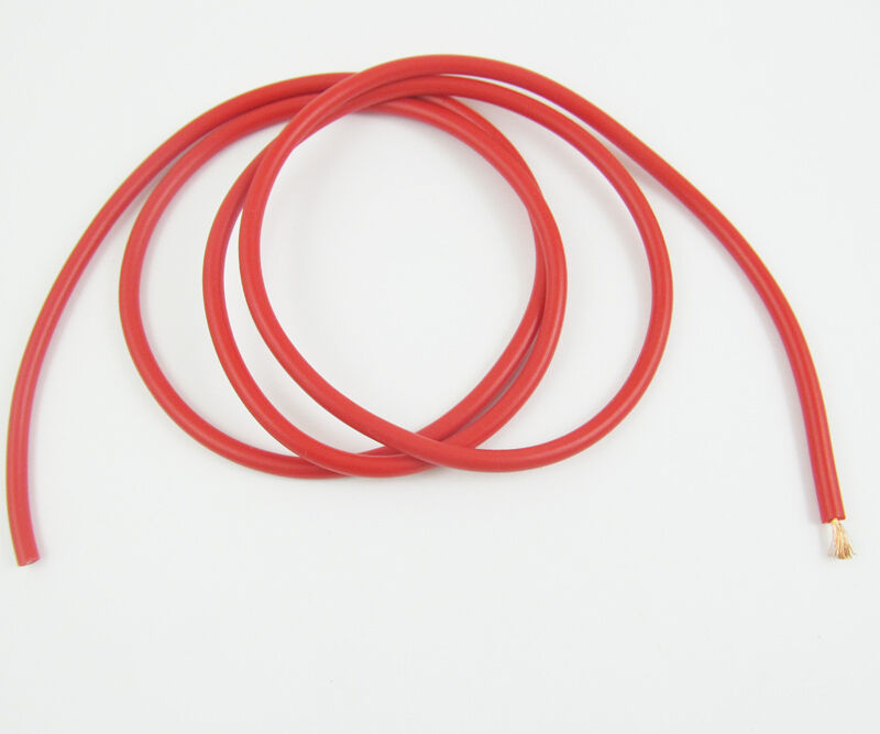 1pc 1M 3.3Ft 16AWG Red 1square Heatproof/Low Resistence Soft Silicon Wire Cable