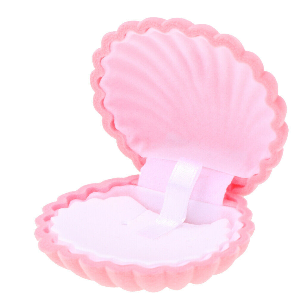 Personal Jewelry Necklace Storage Pink Shell Jewelry Gift  Box