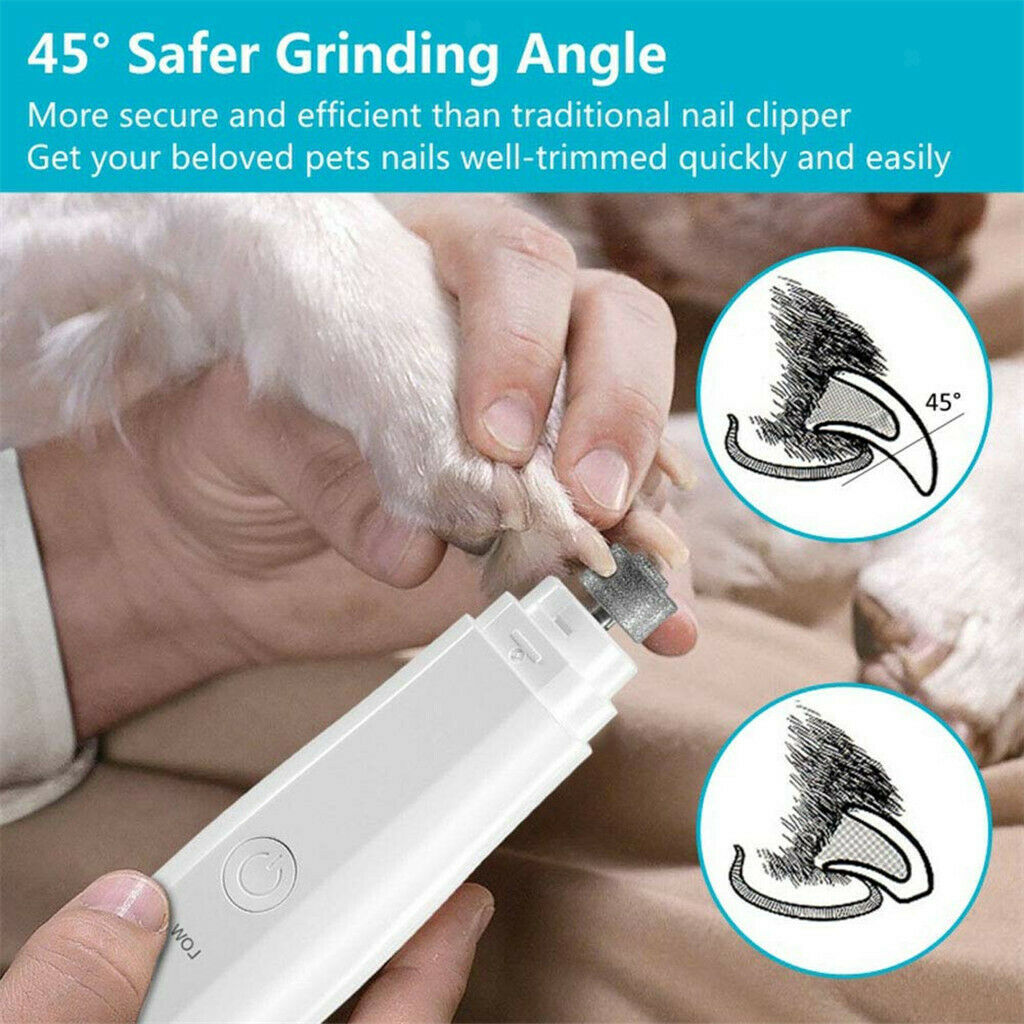 Pet Nail Grinder Nail Grooming Tool USB Powered for Small to Large Pet