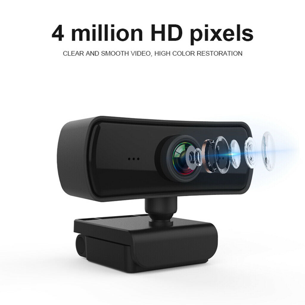 1440P HD Webcam Auto Focusing 2K USB 2.0 Web Camera Cam Built-in Microphone
