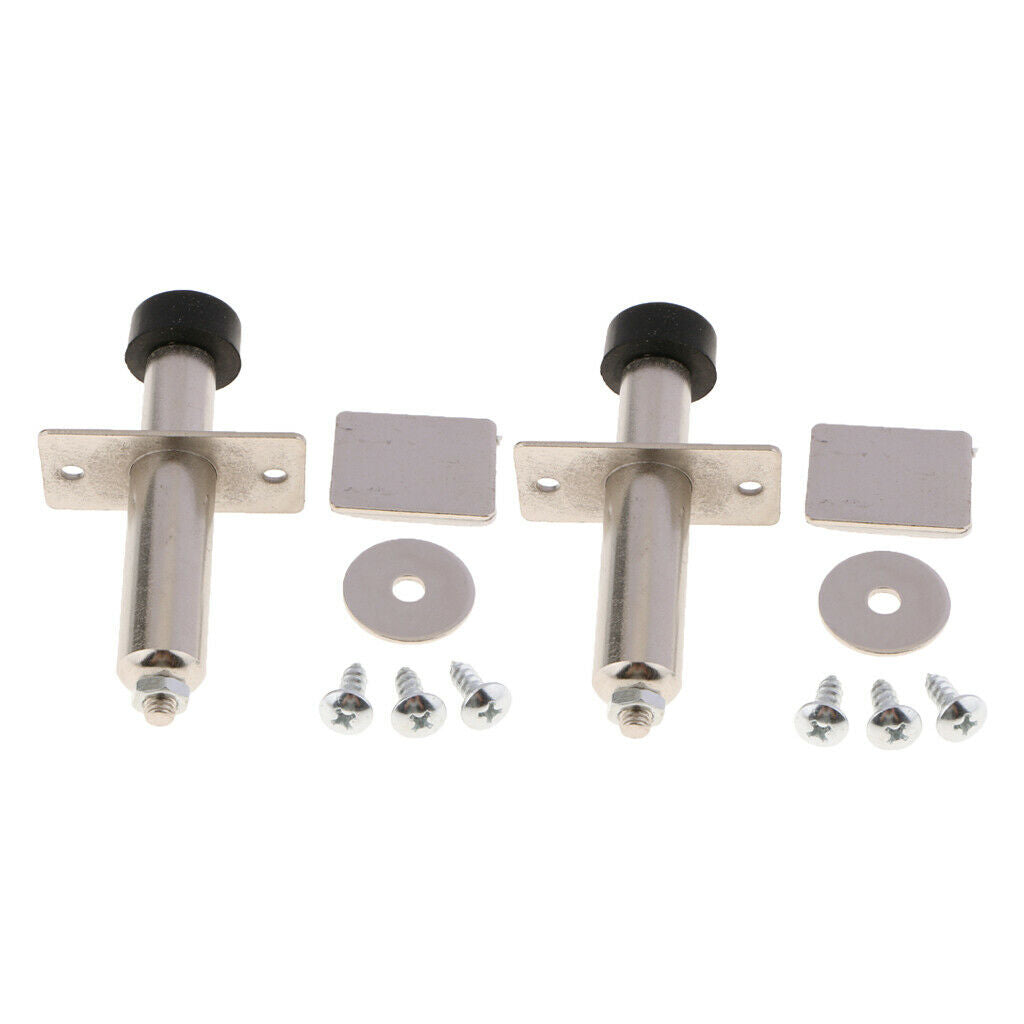2x Stainless Steel Chrome Door Popper Trunk Popper Complete Solenoid Shaved