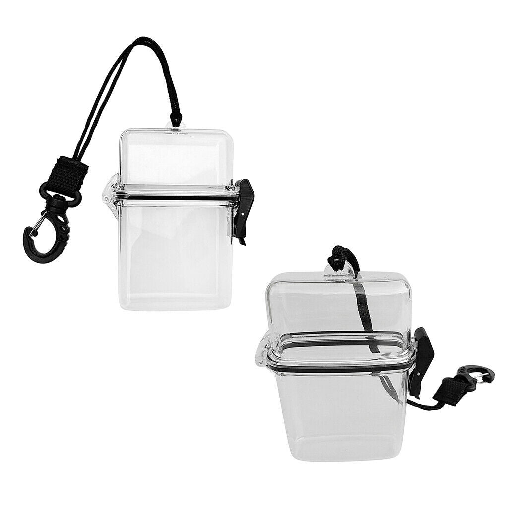 2pcs Water Sports Floating Dry Box Case for Scuba Kayaking Swim