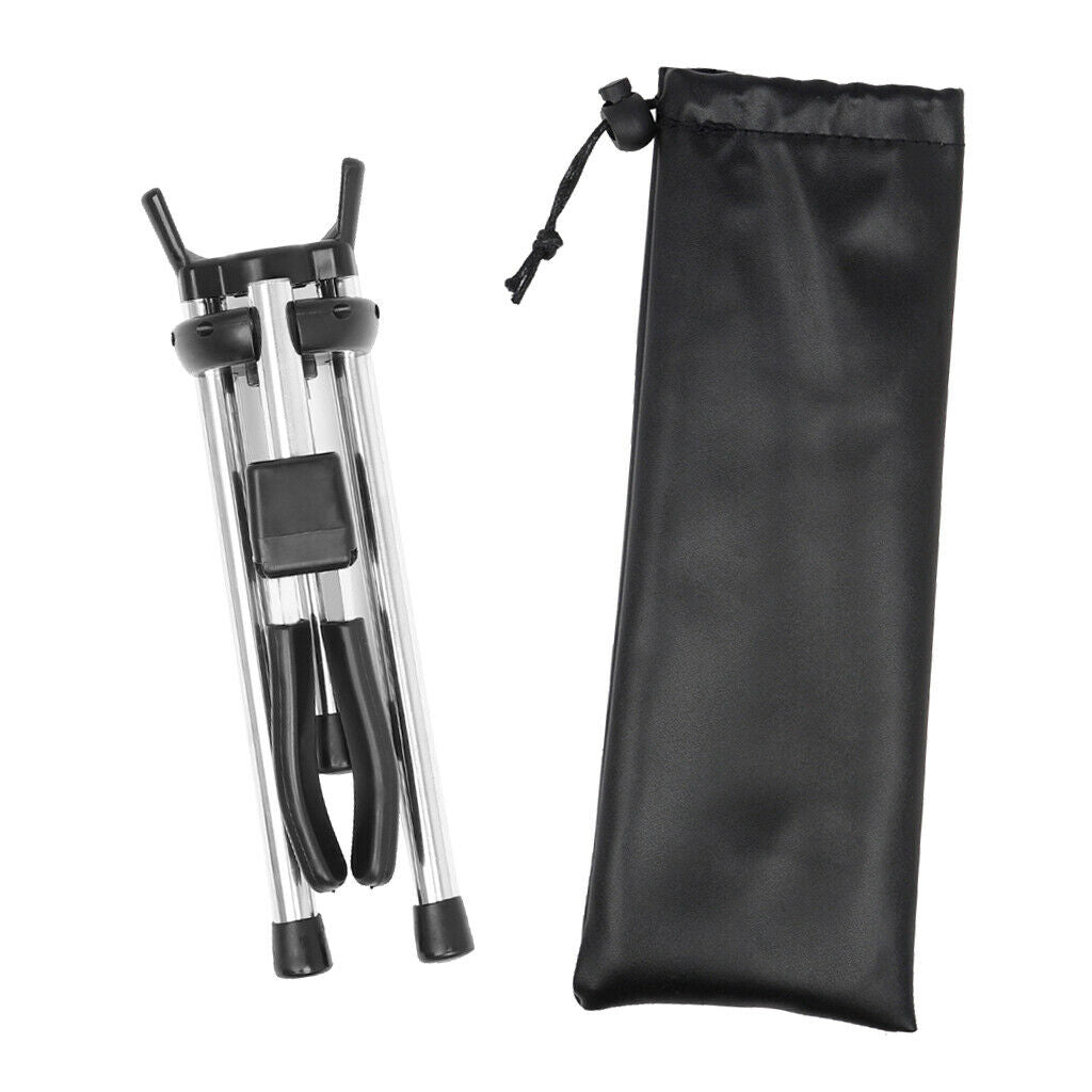 Portable Alto Saxophone Sax Stand Foldable Holder Metal Durable Anti-slip