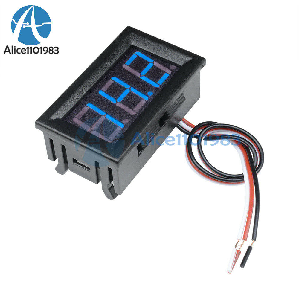 0.56" DC 5~30V LED Digital Accurate Meter 3 Wire Blue Voltmeter Voltage Panel