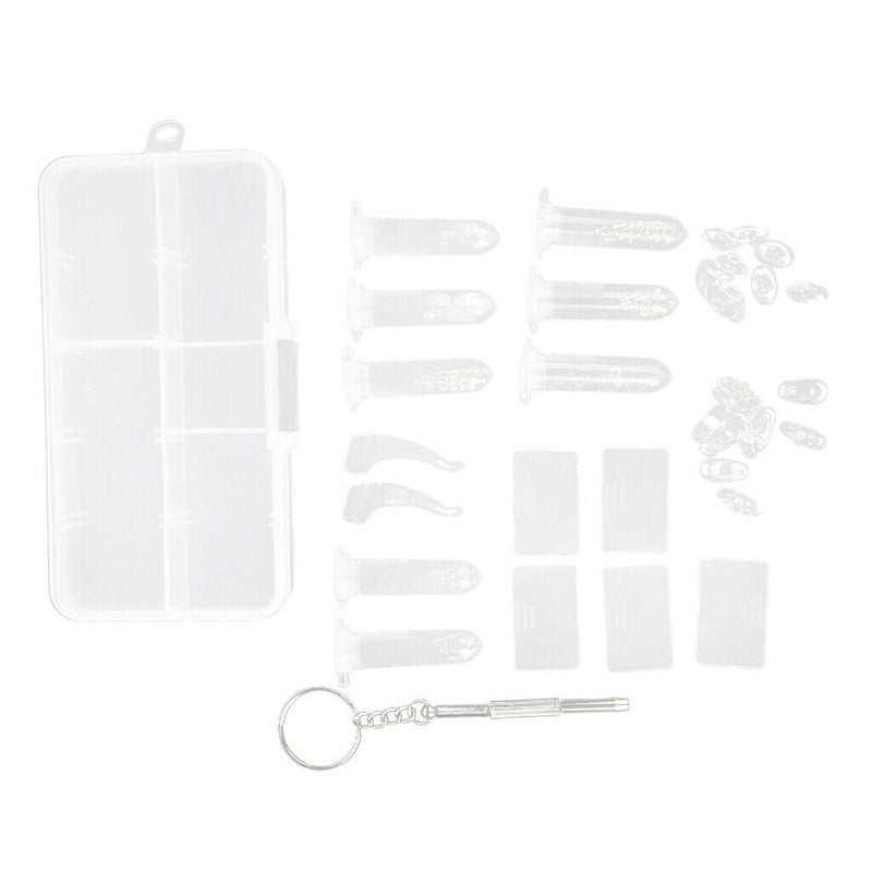 Eyeglass Sunglass Optical Repair Tool Assortment Kit Screw Nut Nose Pads Set