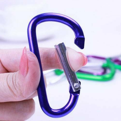 10 x Carabiner Small Spring Clip Snap Clasp Hook Keyring Carabina Karabiner Hot