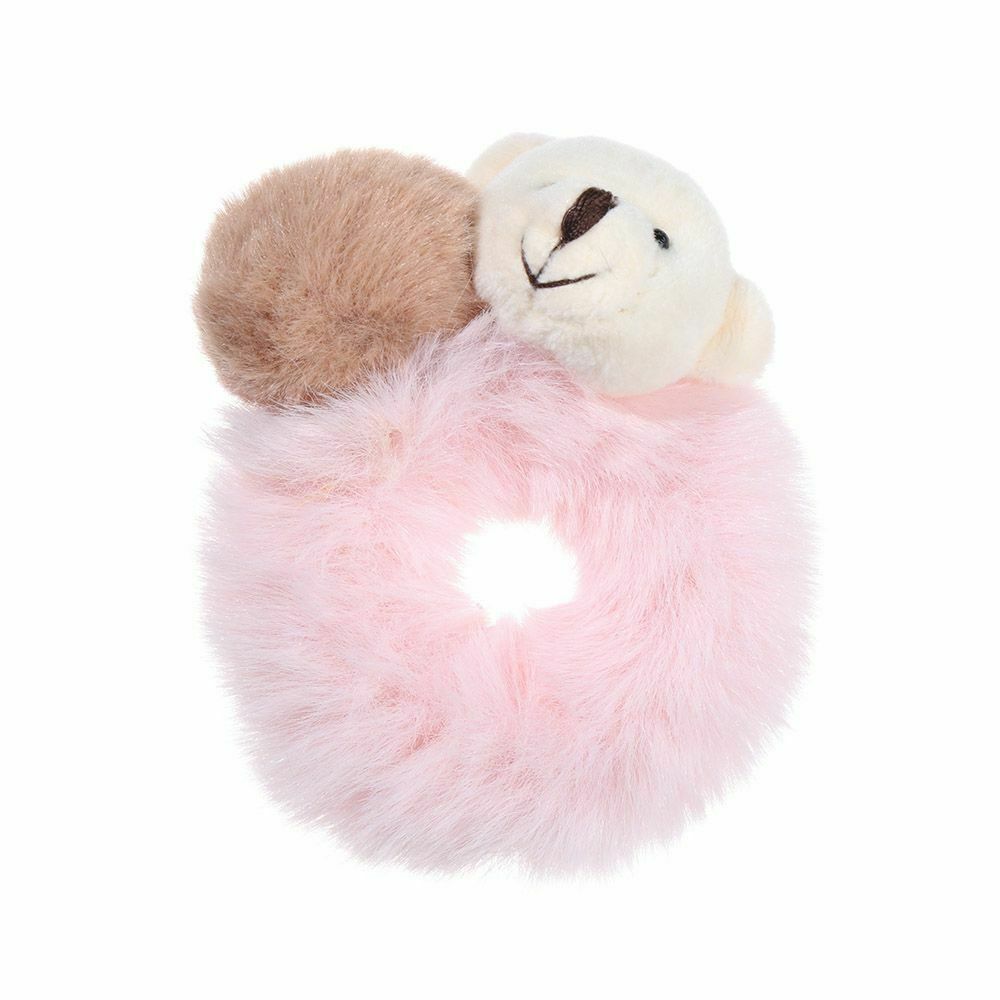 Cartoon Scrunchies Plush HairRope Hairball HairBands Hair Tie Bear Rubber Bands