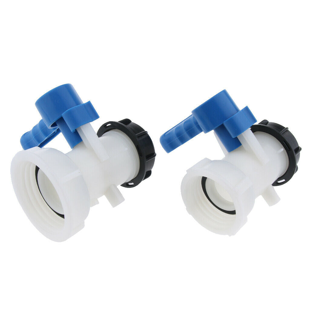 1Pc IBC Tank Hose Adaptor Butterfly Valve Yard Water Tap Hose Connector DN40