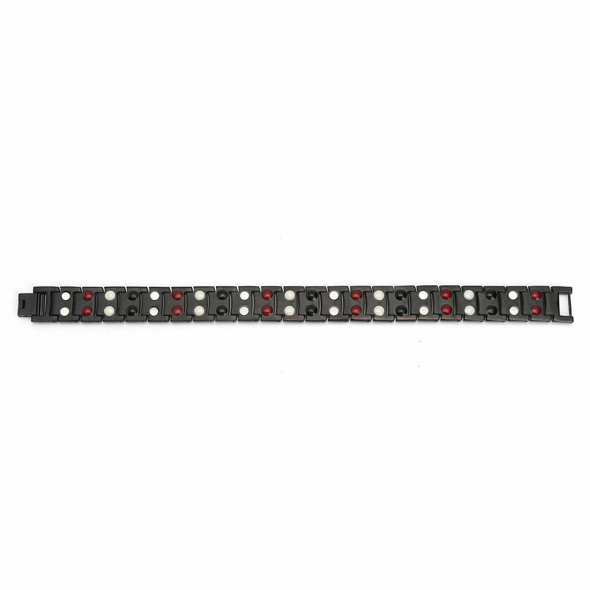 Men Titanium Magnetic Energy Germanium Armband Bracelet Health Bio 4in1 Black