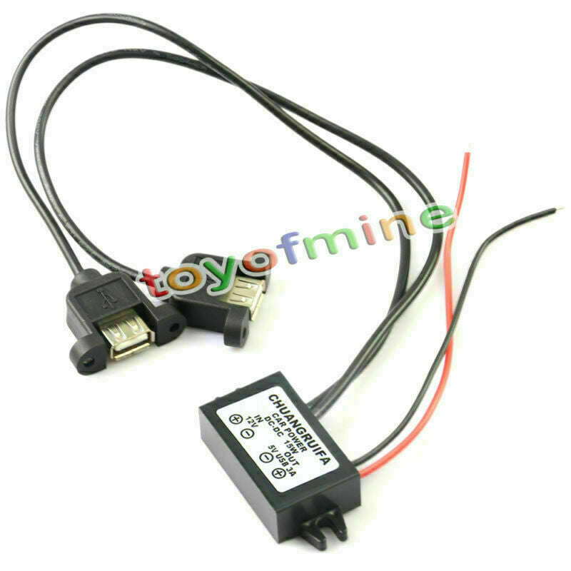 New DC-DC Converter Module 12V To 5V 3A 15W Duble USB Output Power Adapter AC