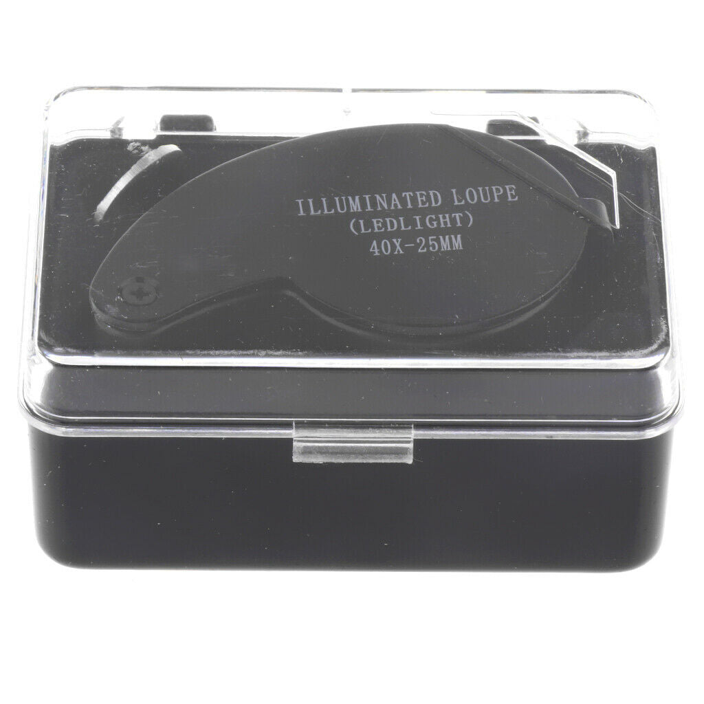 40X Led Lighted Illuminated Jewelers Eye Loupe Jewelry Magnifier