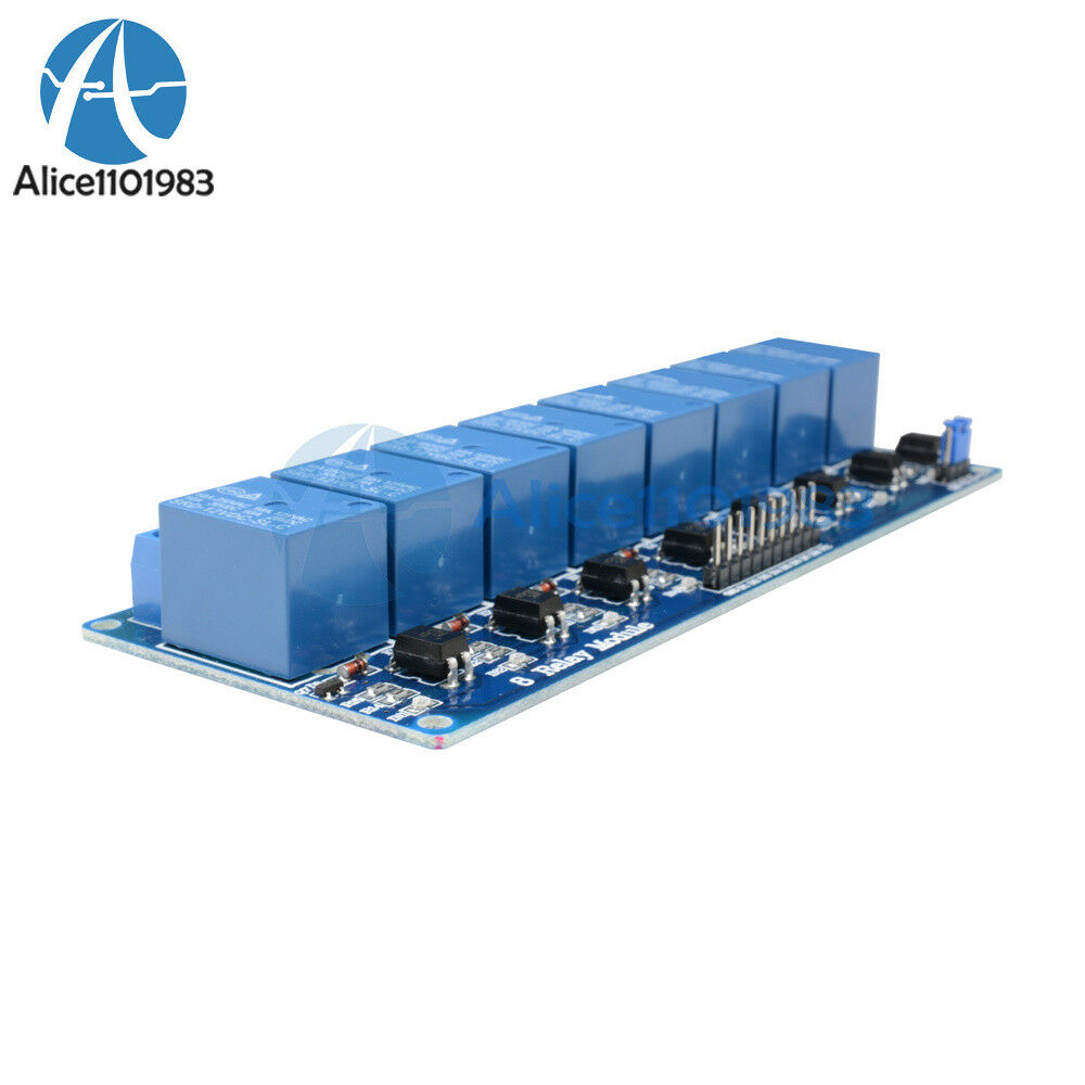 12V 8Channel Relay Module with Optocoupler for Arduino UNO 2560 1280 ARM PIC AVR