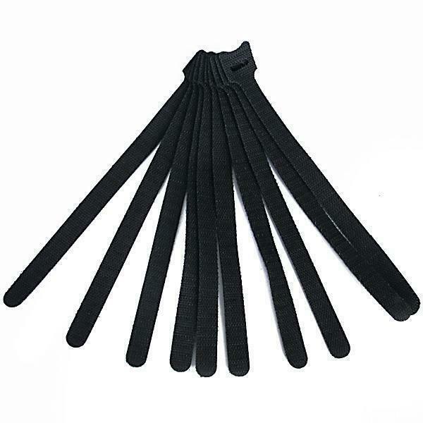 4x 10 pcs 8 inch Hook Loop Fastening Cable Cord Ties Wire Cords Reusable