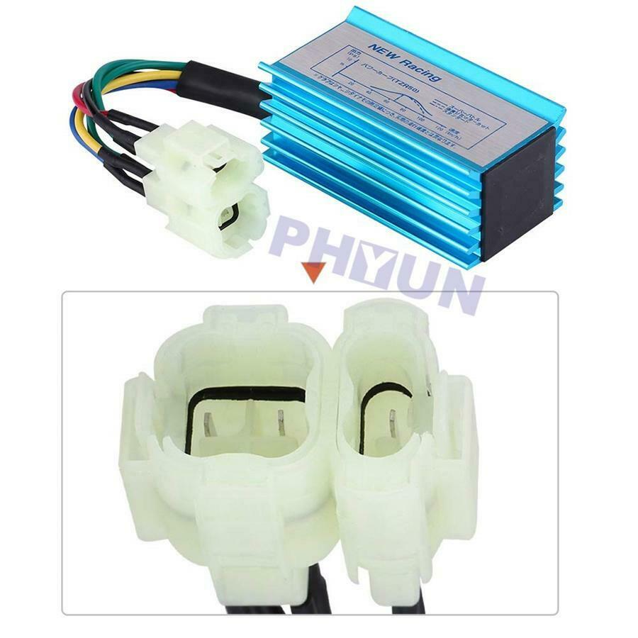 Racing AC 6-Pin 2+4 Plug CDI Box For CG 125cc 150cc 200cc 250cc Vertical Engine