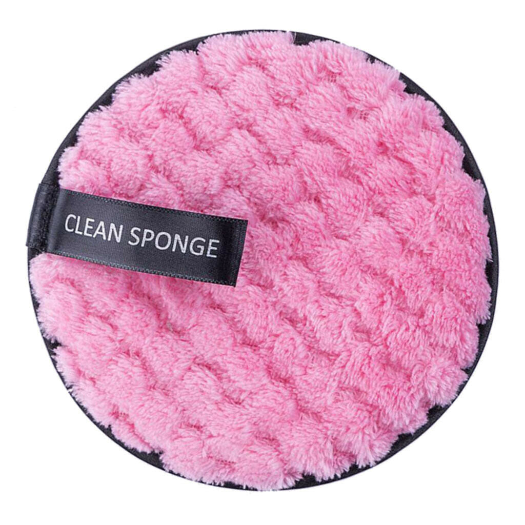 6 Pieces Cloth Rounds Face Eye Makeup Remover Pads Washable Facial Cleansing