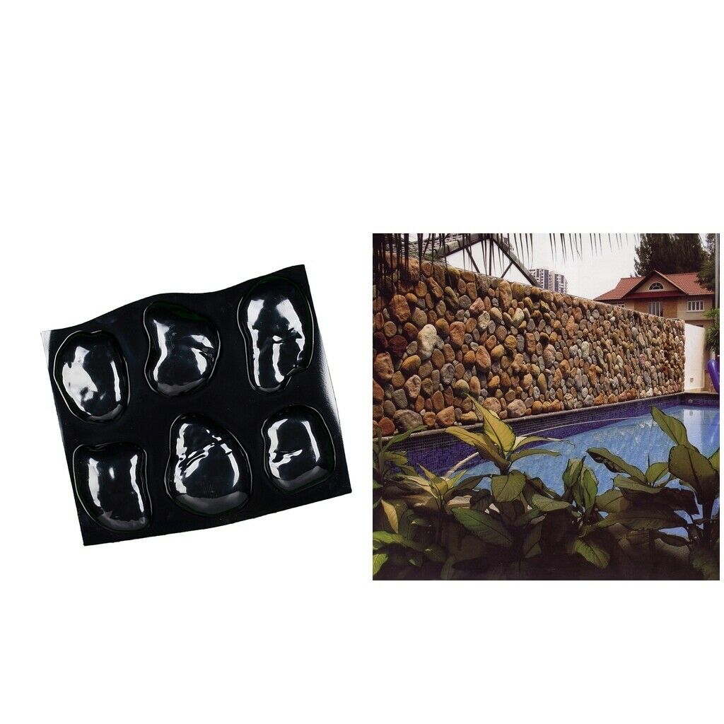Stepping Stones Mold Cobble Pebbles Rock Brick Concrete Mould Decor DIY